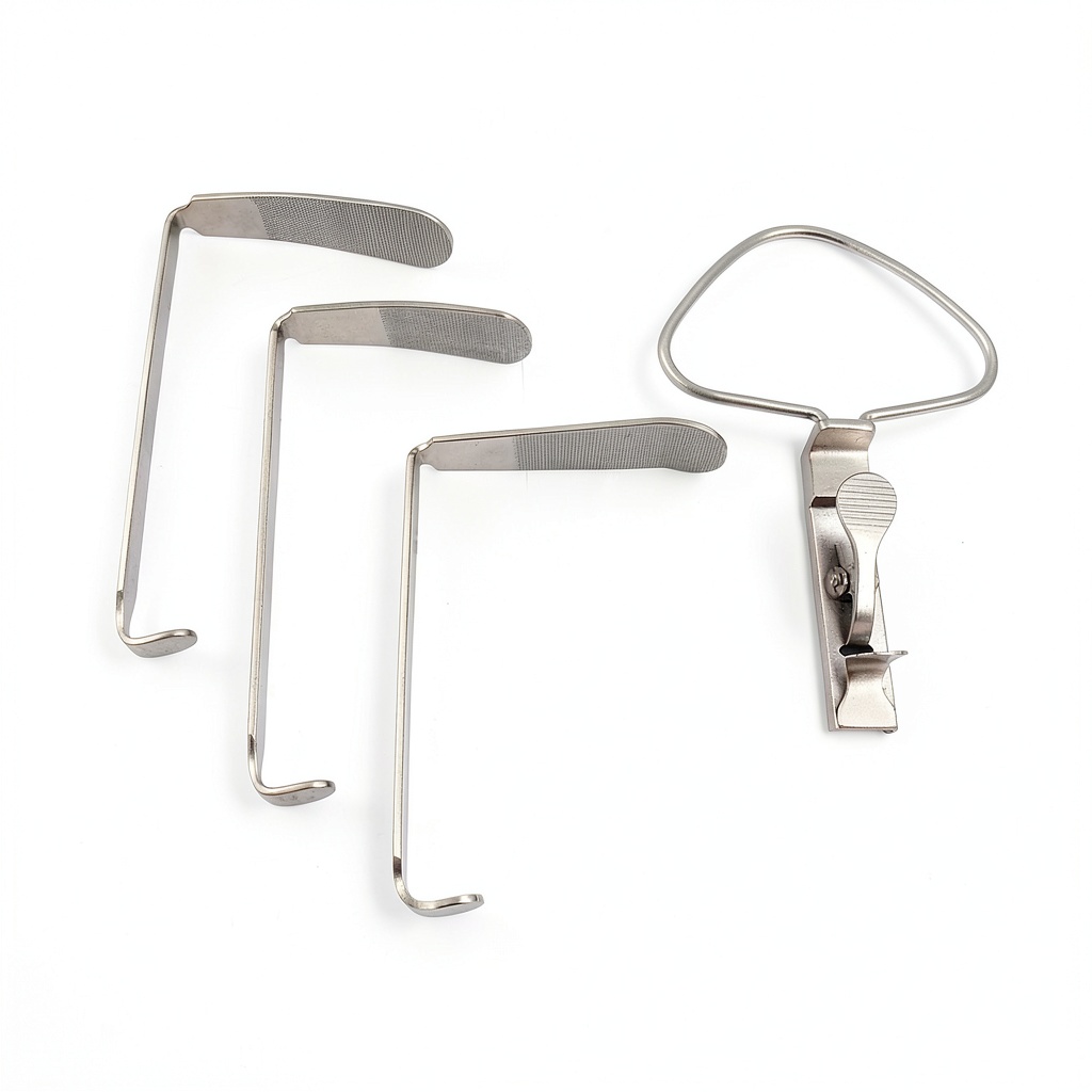 MCIVOR Mouth Gag set with frame and tongue blades on a sterile tray