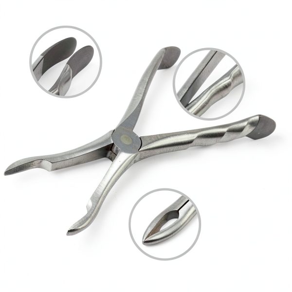 Cynamed Dental Root Tip Extracting Forceps Set of 4 – Diamond Dusted German Stainless Steel Tooth Extraction Tools – Professional Surgical Dental Instruments Kit for Root Removal Oral Care Procedures-5