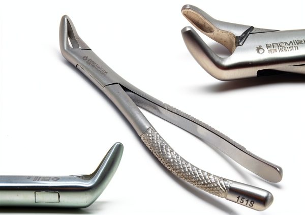 2 Pcs Dental Extracting Forceps 150s & 151s Upper Lower Molars Incisors Surgical Instruments-5