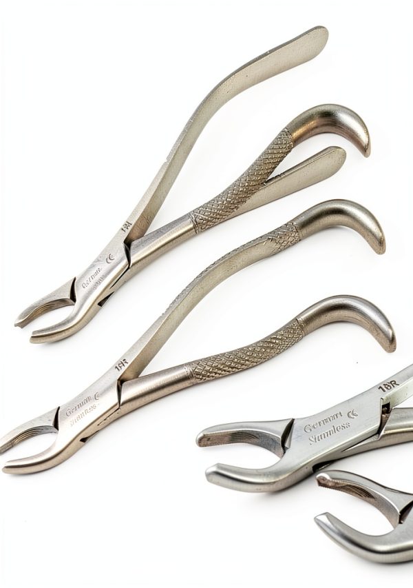 German Dental Extraction Forceps A2Z 2pc #18R #18L Stainless Steel-0