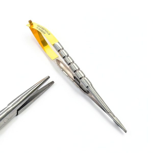 Castroviejo Needle Holder Scissors and Forceps Stainless Steel 6in-4