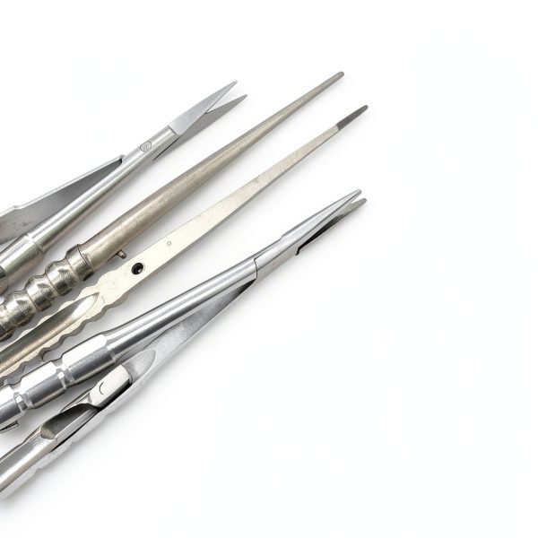 Castroviejo Needle Holder Scissors and Forceps Stainless Steel 6in-1