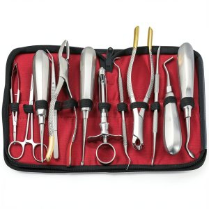 Dental Extraction Forceps 12 PCS Basic AAProTools Elevators Set Kit-0