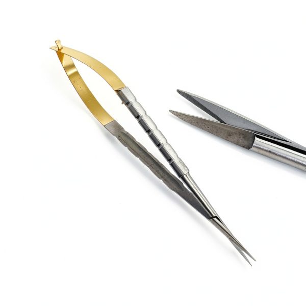Castroviejo Needle Holder Scissors and Forceps Stainless Steel 6in-3