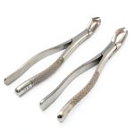Root Extracting Forceps DDP Set of 2 Stainless Steel Instruments-0